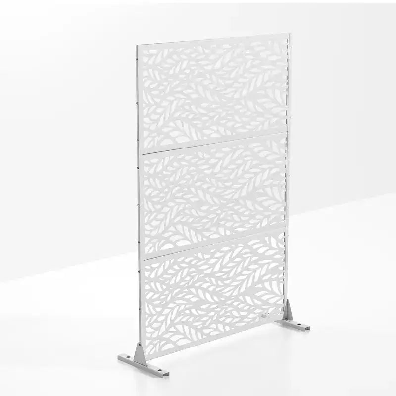Galvanized Steel Freestanding Outdoor Privacy Screen