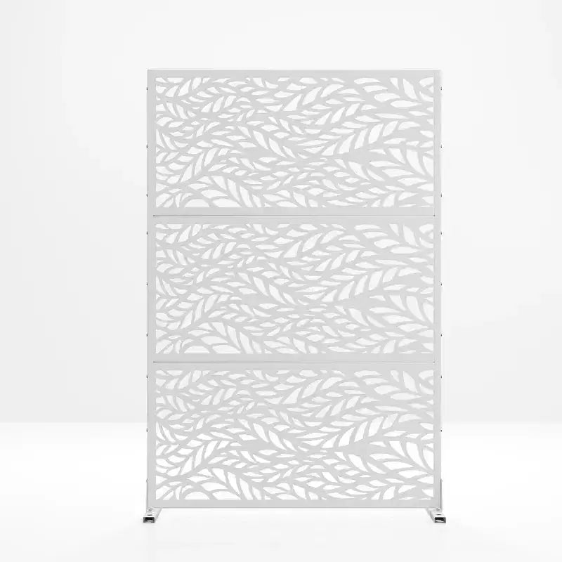 Galvanized Steel Freestanding Outdoor Privacy Screen
