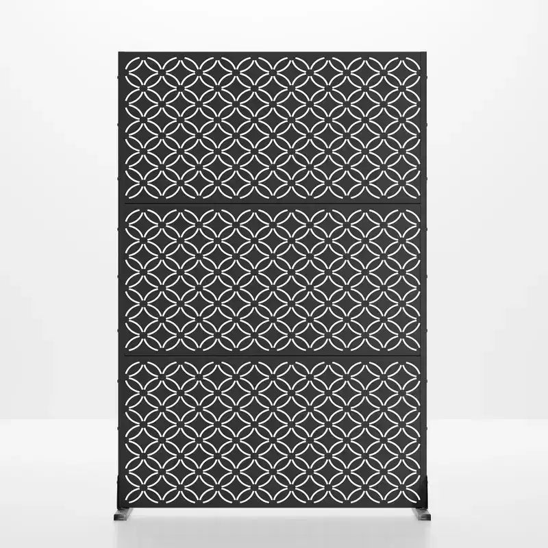 Galvanized Steel Freestanding Outdoor Privacy Screen