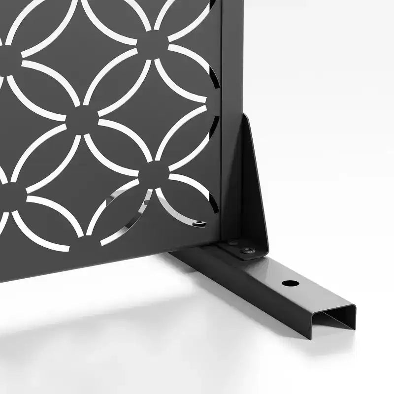 Galvanized Steel Freestanding Outdoor Privacy Screen