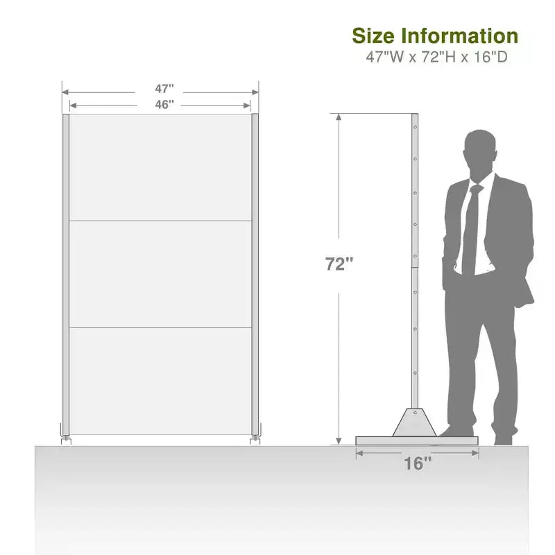 Galvanized Steel Freestanding Outdoor Privacy Screen