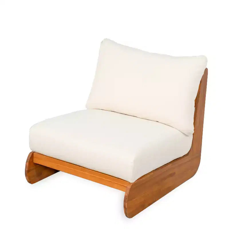 Christopher Knight Home Tavriel Ensemble de 5 places assises de terrasse en bois d'acacia style moderne du milieu du siècle avec coussins épais, table non incluse