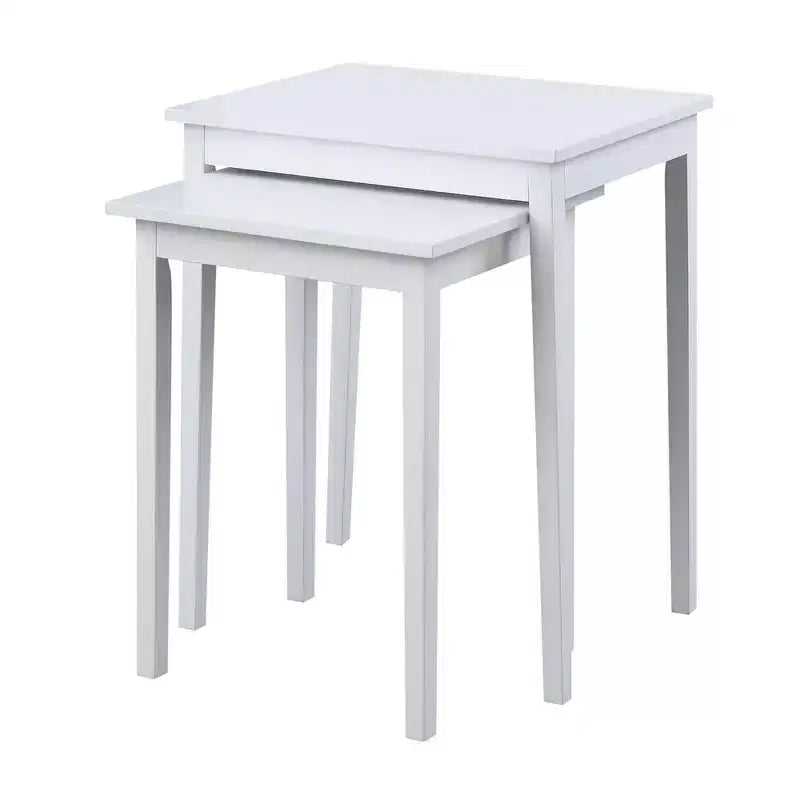 Table d'appoint gigogne en bois blanche 26,25 po