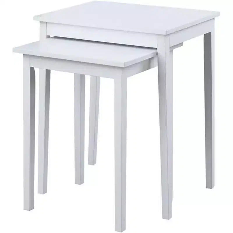 Table d'appoint gigogne en bois blanche 26,25 po