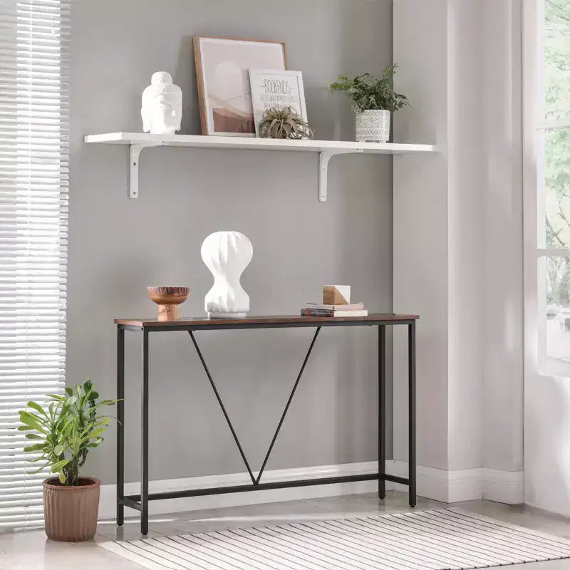 Particleboard Steel Frame Narrow Console Table 47.2''