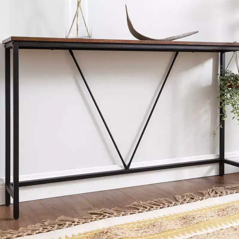 Particleboard Steel Frame Narrow Console Table 47.2''