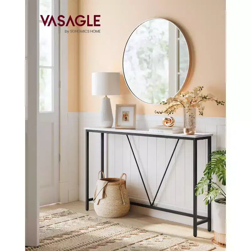 Particleboard Steel Frame Narrow Console Table 47.2''