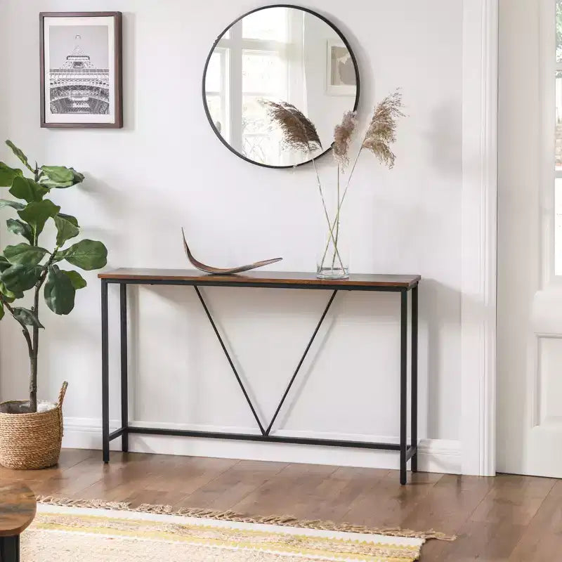 Particleboard Steel Frame Narrow Console Table 47.2''