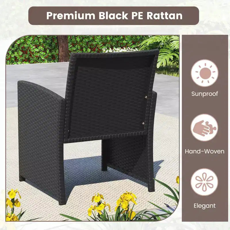 Costway Salon de jardin 4 pièces avec coussins d'assise et plateau de table en verre trempé, Extérieur Rouge/Noir/Blanc cassé/Gris/Turquoise/Bleu marine