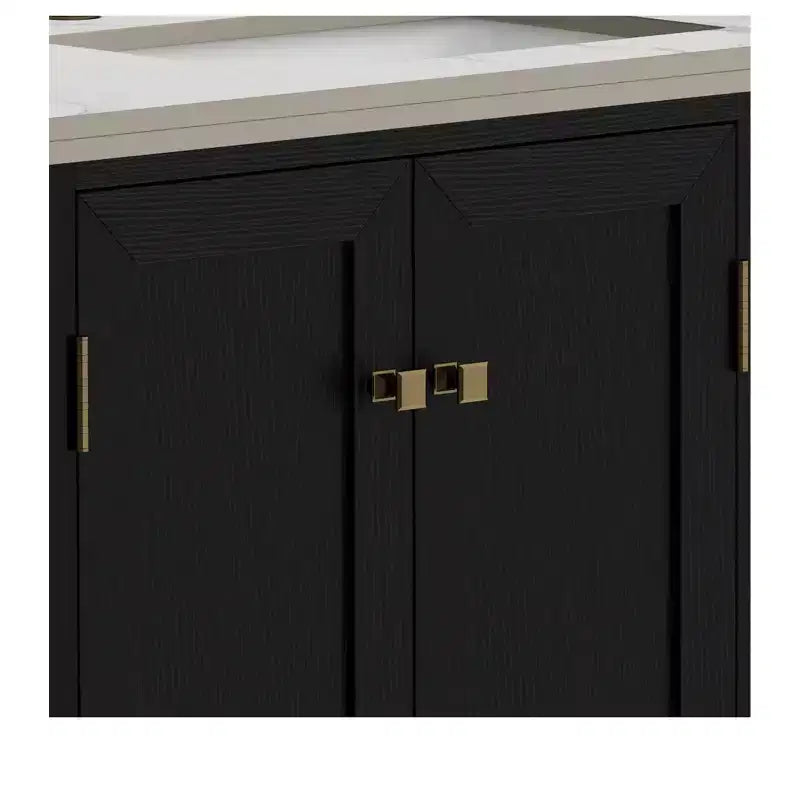 Wood Bathroom Vanity Cabinet with Ceramic Sink 36''