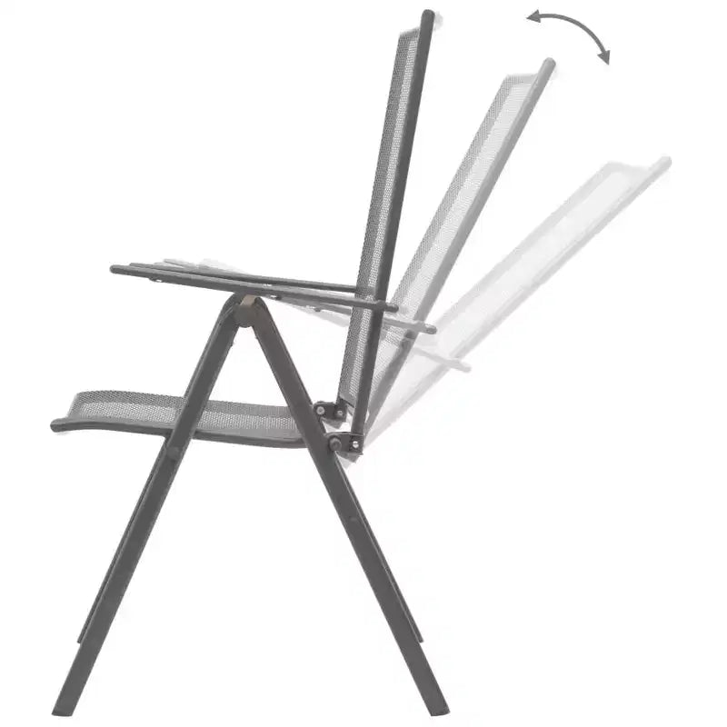 vidaXL Ensemble de salle à manger d'extérieur 3 pcs Acier Anthracite