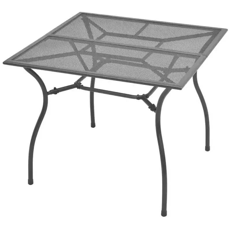vidaXL Ensemble de salle à manger d'extérieur 3 pcs Acier Anthracite