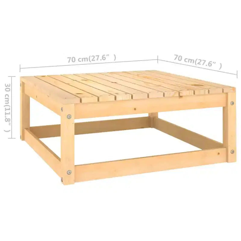 vidaXL Salon de jardin en bois naturel avec coussins gris