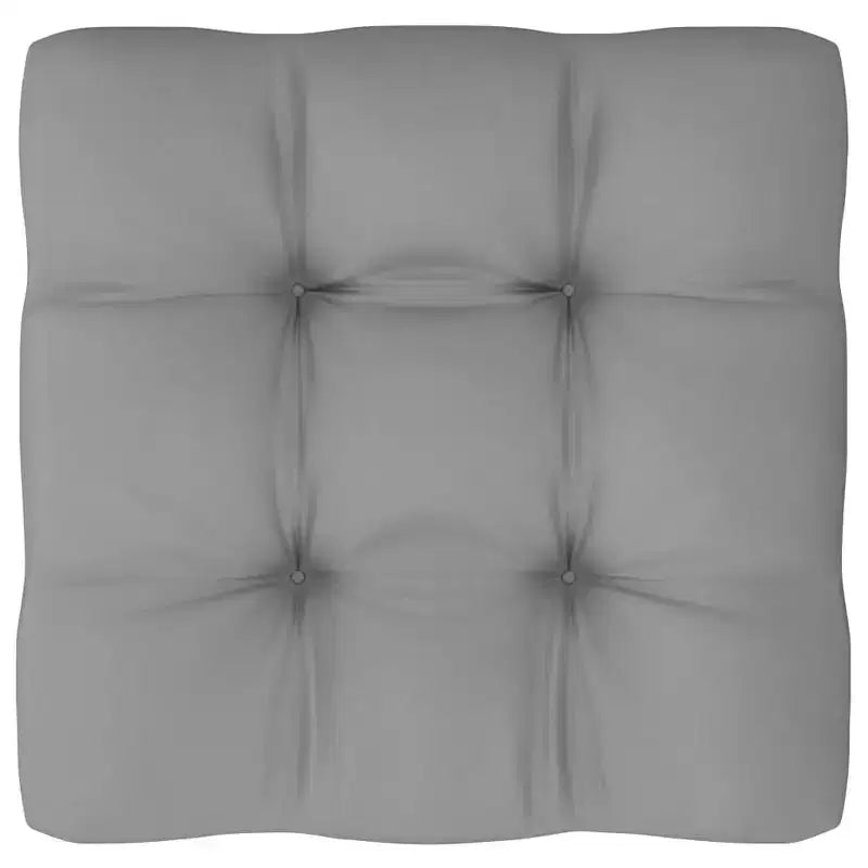 vidaXL Salon de jardin en bois naturel avec coussins gris