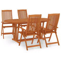 vidaXL Garden Dining Set Reddish-Brown Solid eucalyptus wood Medium
