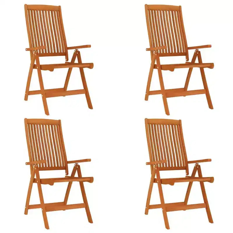 vidaXL Ensemble de salle à manger de jardin Bois d'eucalyptus massif brun-rougeâtre Taille M