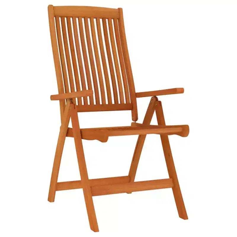 vidaXL Ensemble de salle à manger de jardin Bois d'eucalyptus massif brun-rougeâtre Taille M