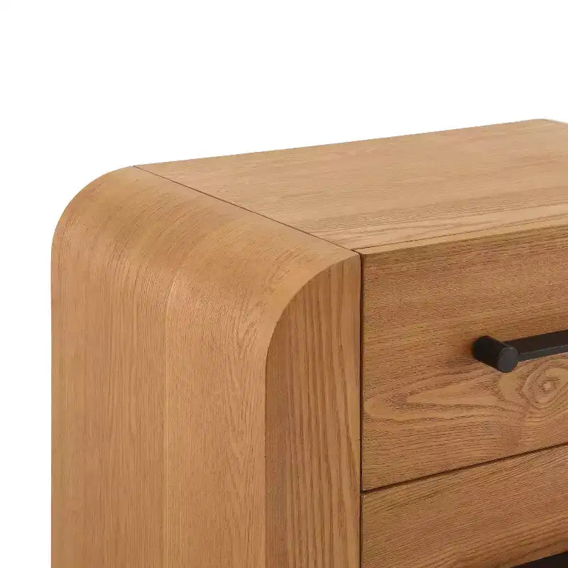 MDF Modern Nightstand with 2 Drawers 28.5''