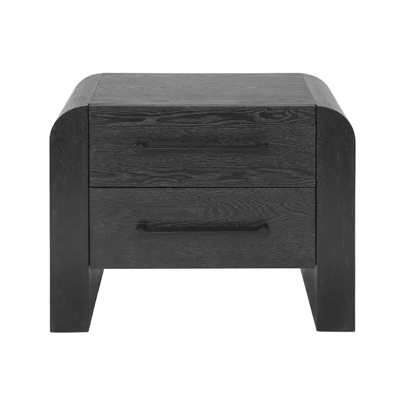 MDF Modern Nightstand with 2 Drawers 28.5''
