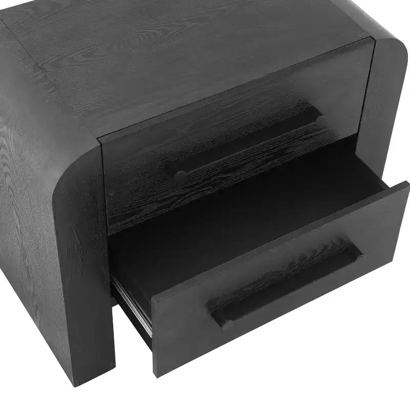 MDF Modern Nightstand with 2 Drawers 28.5''