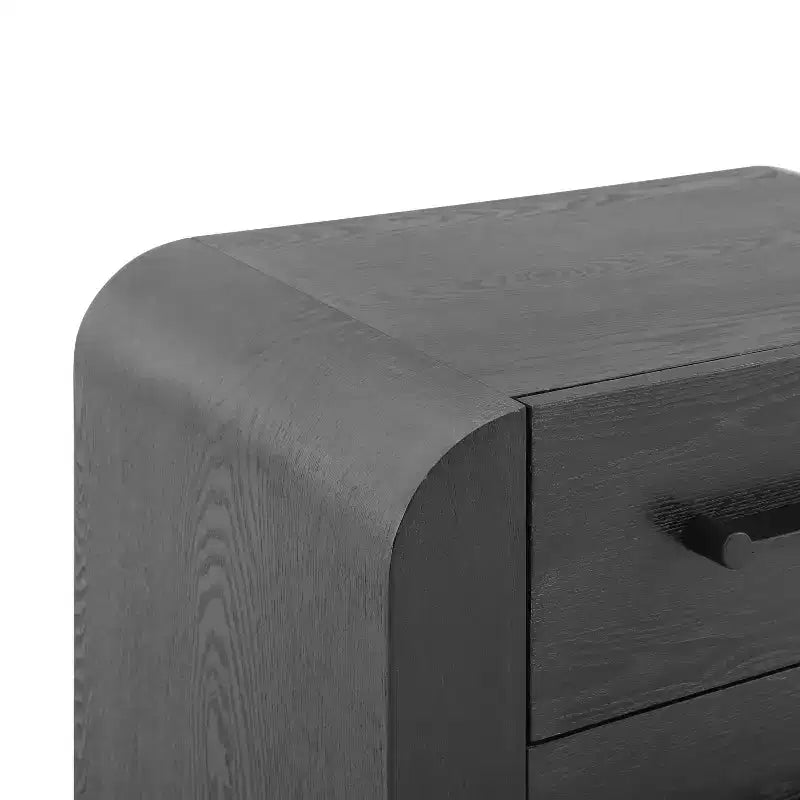 MDF Modern Nightstand with 2 Drawers 28.5''