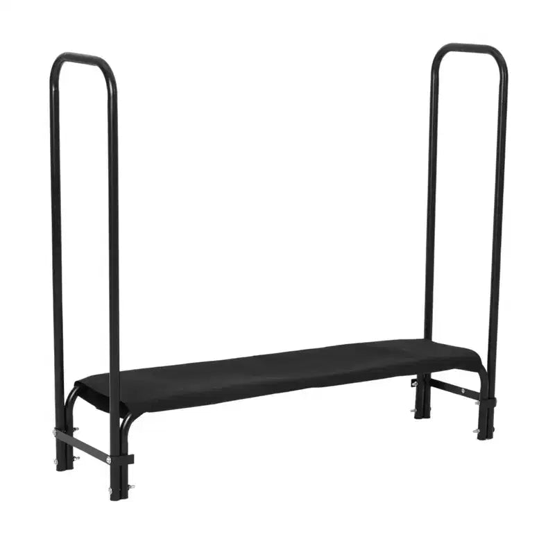 Steel Mesh Firewood Rack with Weatherproof Cover 8 ft