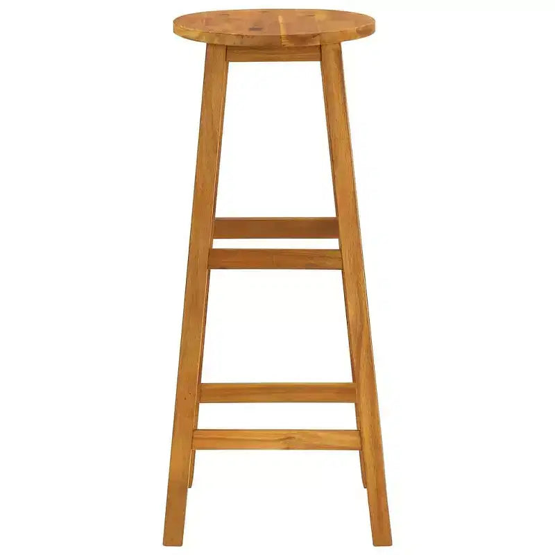 vidaXL Ensemble de bar de jardin Bois d'acacia massif Bois naturel Repose-pieds standard