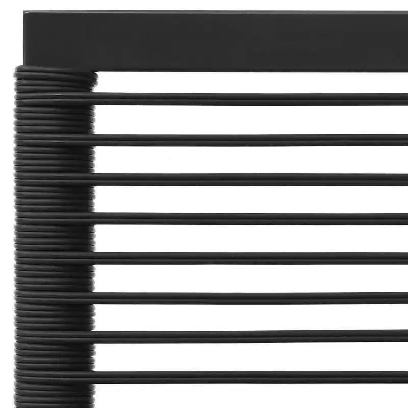 vidaXL Ensemble de salon de jardin 5 pièces noir et gris en résine tressée