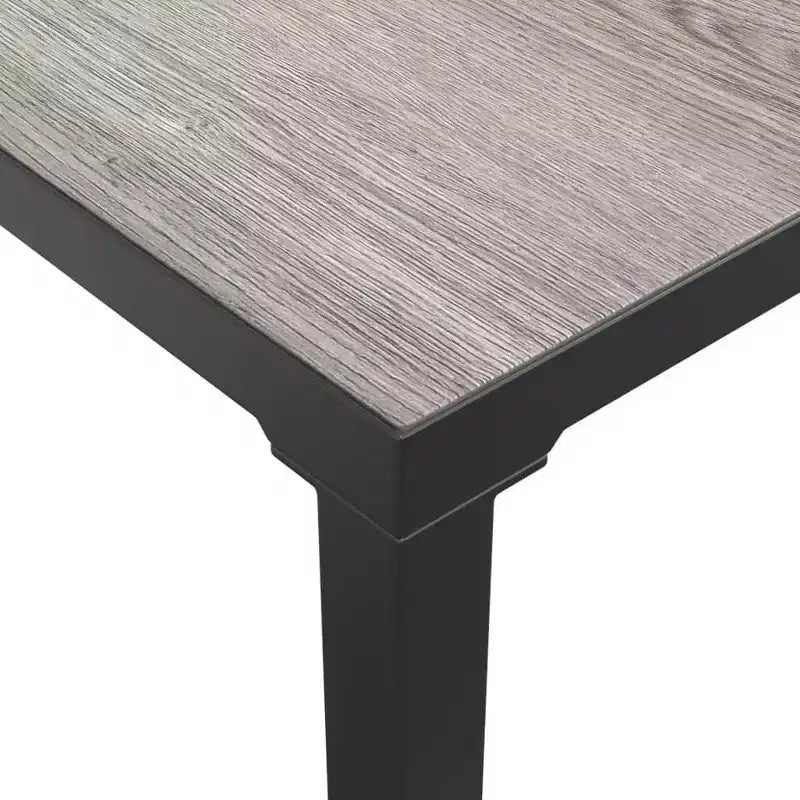 vidaXL Ensemble de salon de jardin 5 pièces noir et gris en résine tressée
