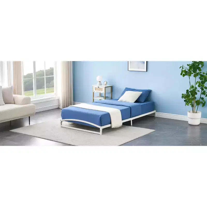 Metal Platform Low Bed Frame Twin 6''
