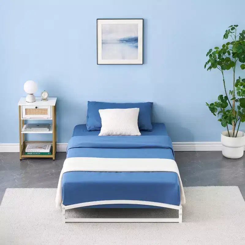 Metal Platform Low Bed Frame Twin 6''
