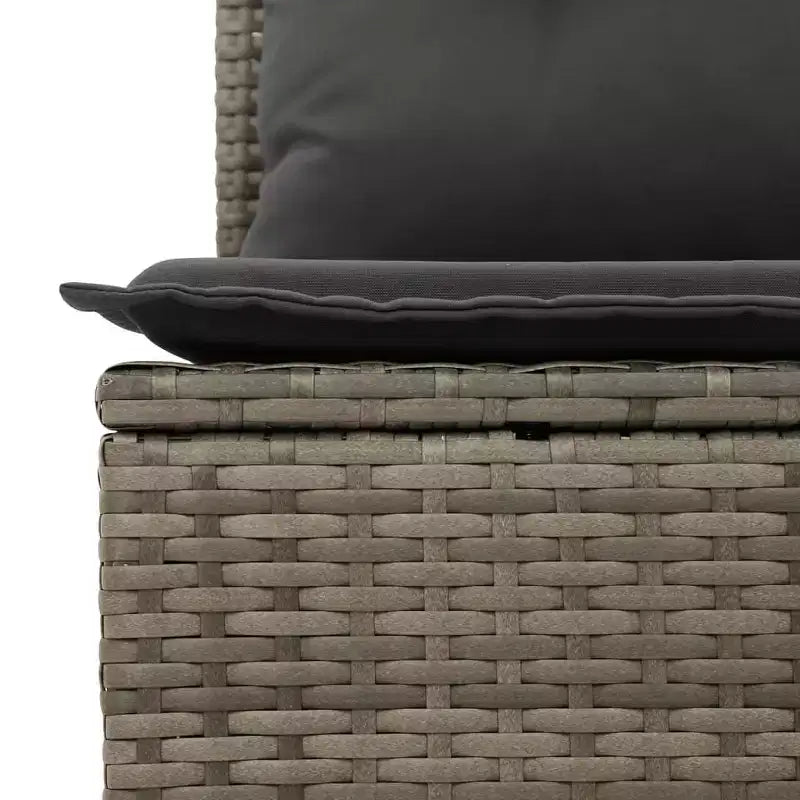 vidaXL Salon de jardin gris
