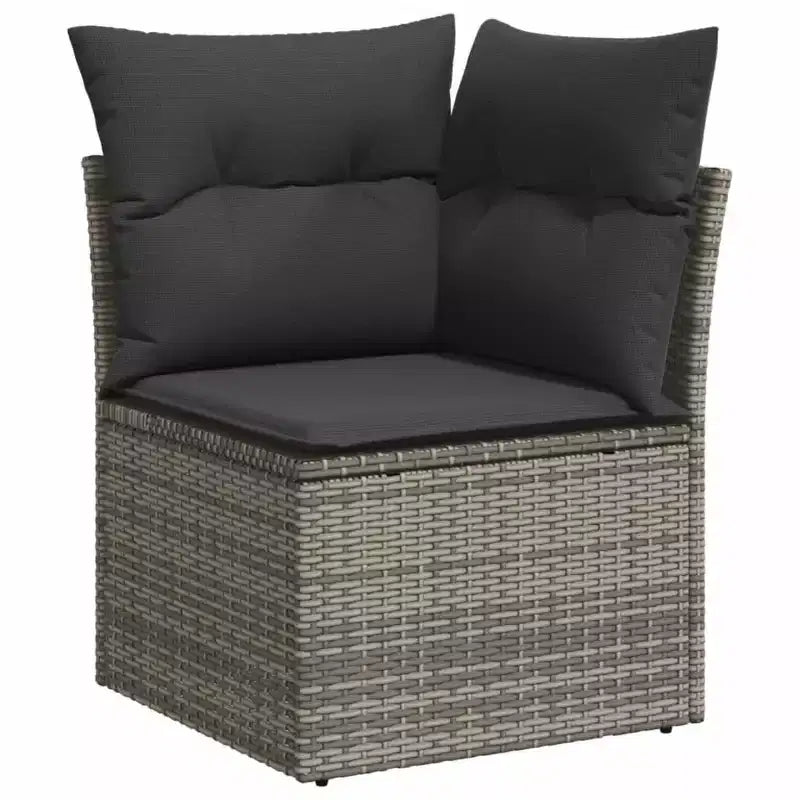 vidaXL Salon de jardin gris