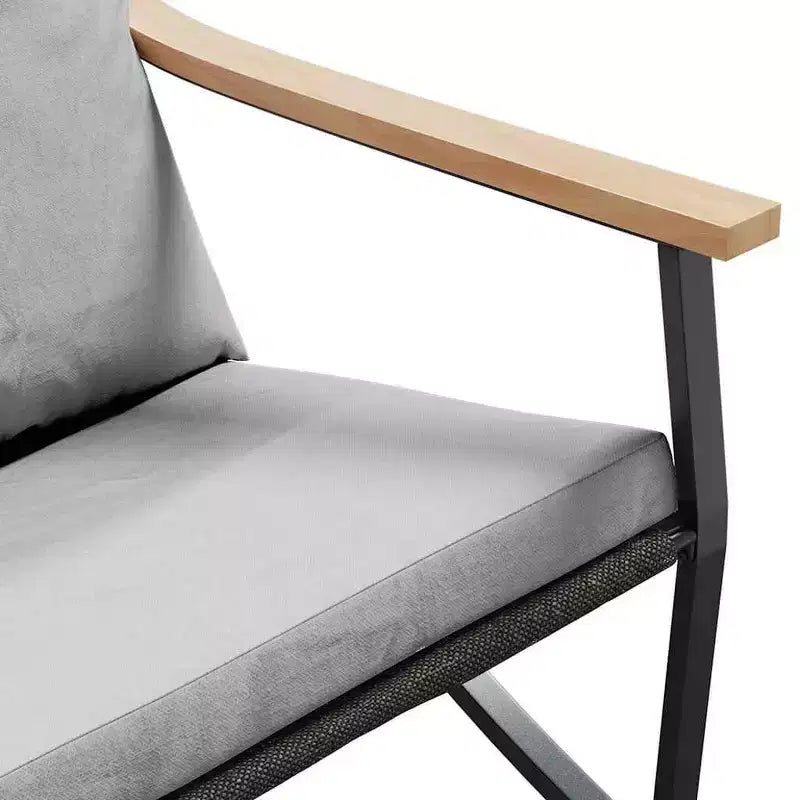 vidaXL Chaises de patio avec coussins, mobilier de jardin extérieur, acier noir