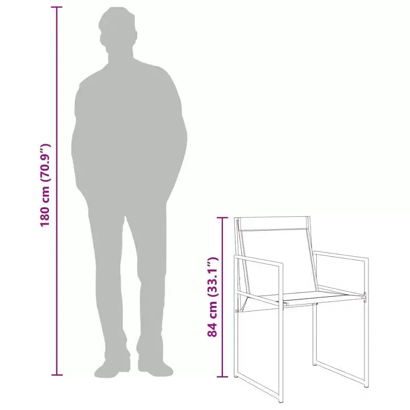 vidaXL Ensemble de salle à manger de jardin Table et chaises Meubles d'extérieur Tissu textilène Noir