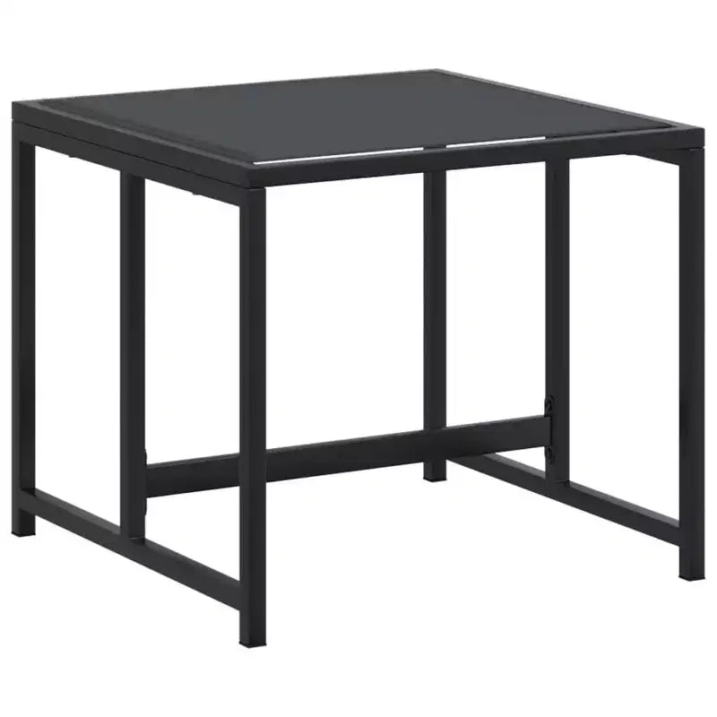 vidaXL Ensemble de salle à manger de jardin Table et chaises Meubles d'extérieur Tissu textilène Noir