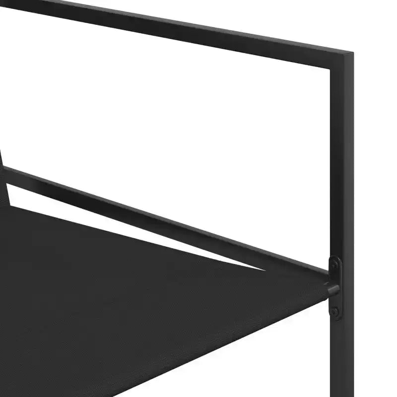 vidaXL Ensemble de salle à manger de jardin Table et chaises Meubles d'extérieur Tissu textilène Noir