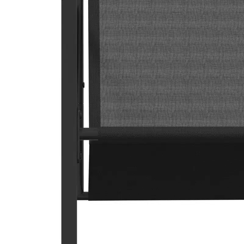 vidaXL Ensemble de salle à manger de jardin Table et chaises Meubles d'extérieur Tissu textilène Noir