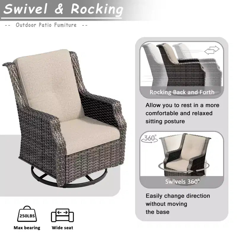 Ensemble de 7 places UPTIOT avec foyer et coussins