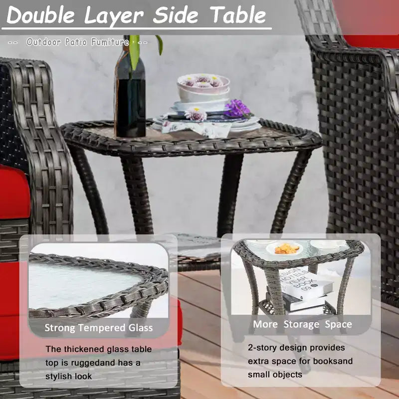 Ensemble de 7 places UPTIOT avec foyer et coussins