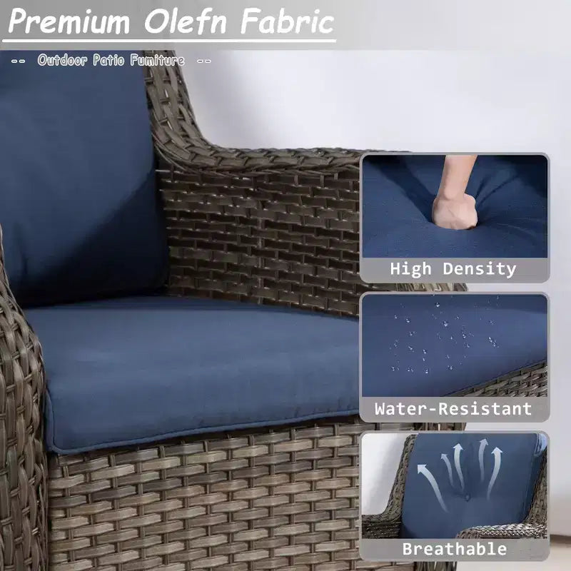 Ensemble de 7 places UPTIOT avec foyer et coussins