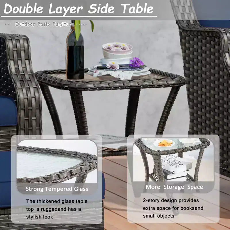 Ensemble de 7 places UPTIOT avec foyer et coussins