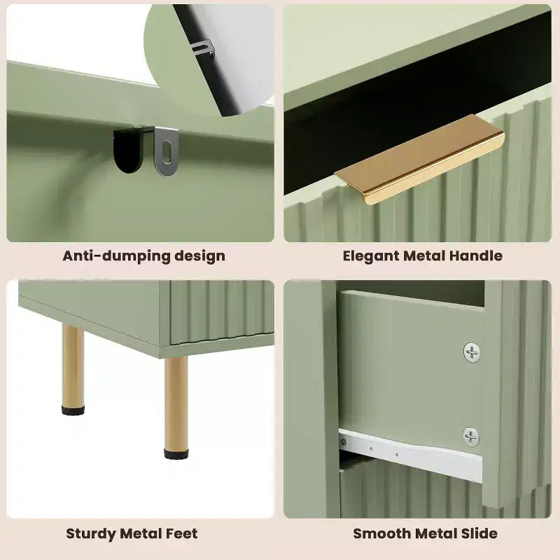 MDF 6-Drawer Dresser with Anti-Tip Fittings 47.24''