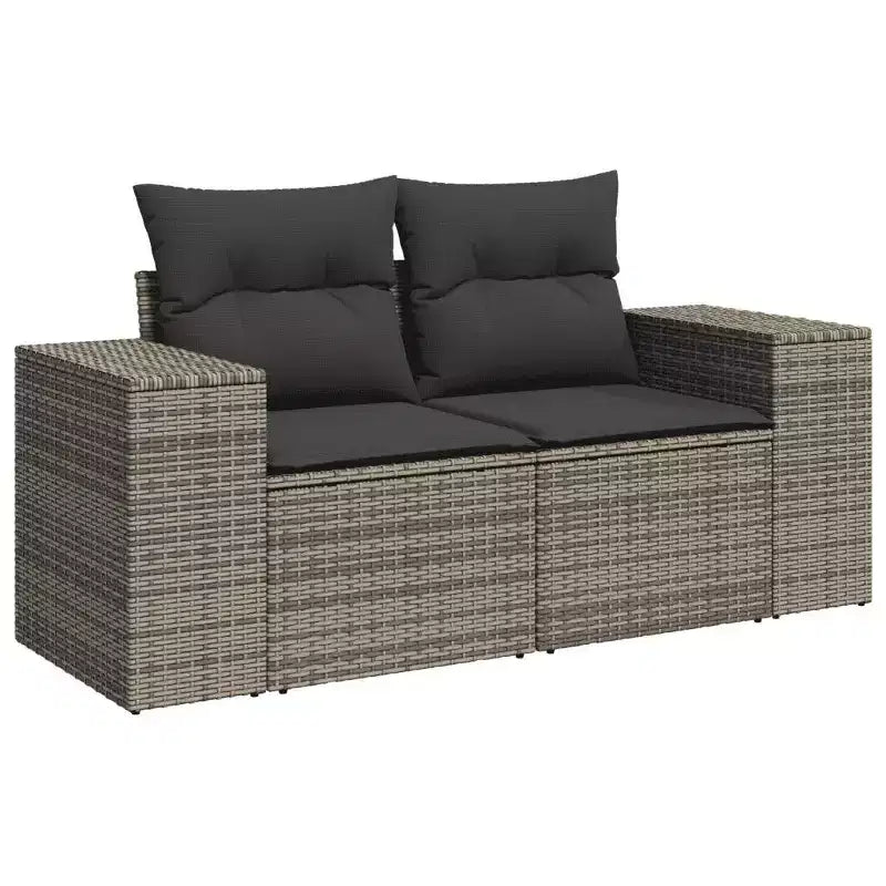 vidaXL Salon de jardin gris