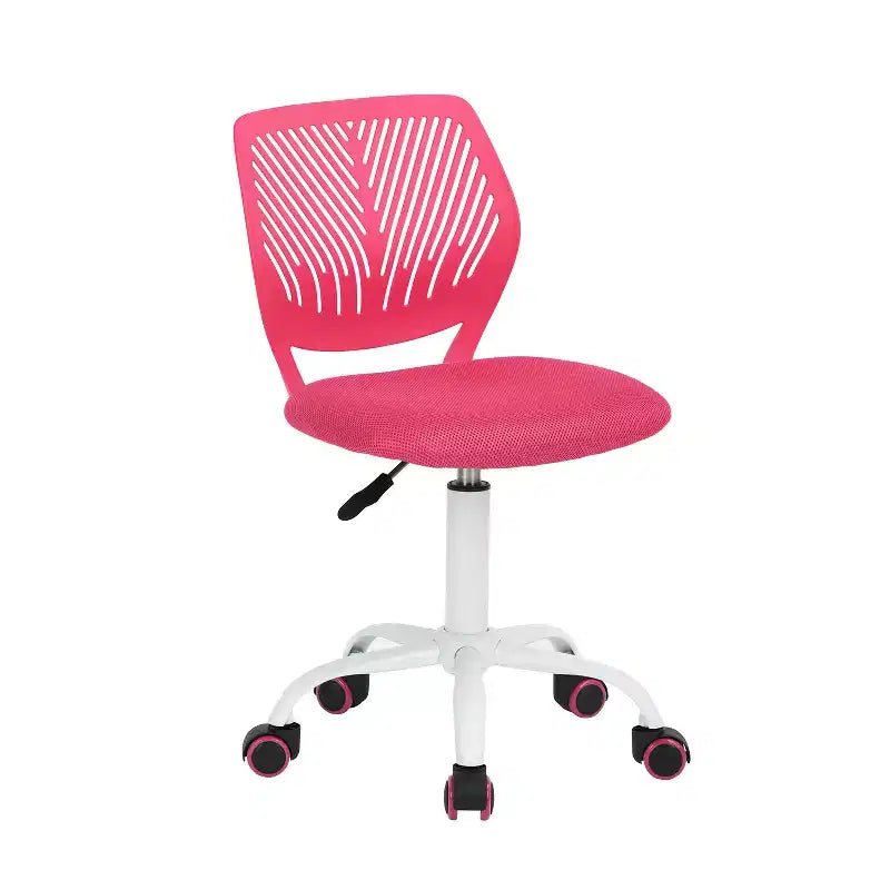 Metal Mesh Swivel Task Chair Armless Adjustable Height