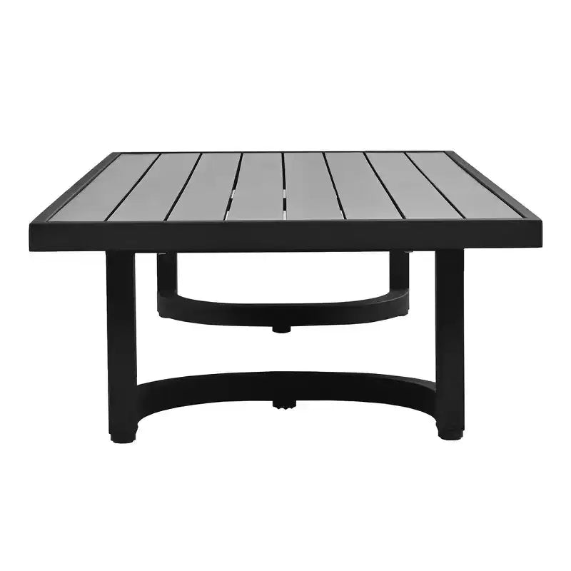 Ensemble de canapés de patio Whisen avec table basse, facile à nettoyer, montage rapide et acier résistant à la rouille - Beige