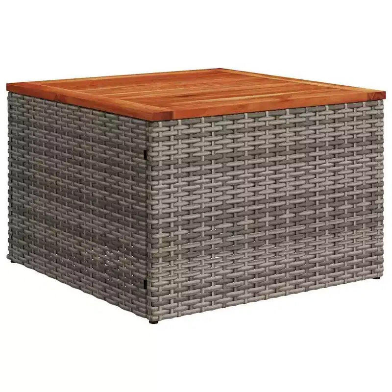vidaXL Salon de jardin 7 pcs avec coussins résine tressée noir