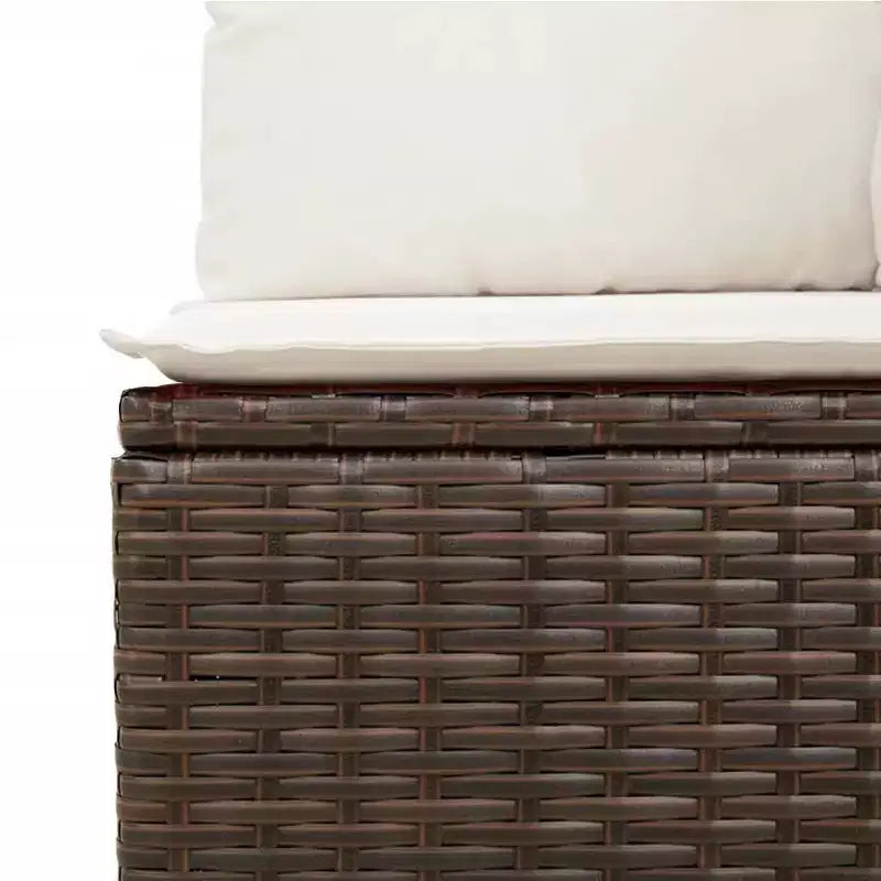 vidaXL Salon de jardin avec coussins Mobilier d'extérieur 6 pièces en résine tressée