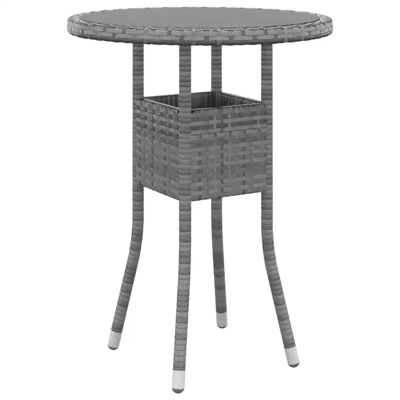 vidaXL Salon de jardin noir, blanc crème