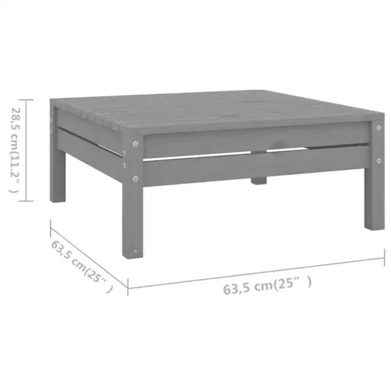 vidaXL Salon de jardin Bois de pin massif Modulable moyen